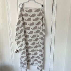 Milkbarn organic cotton whale blanket